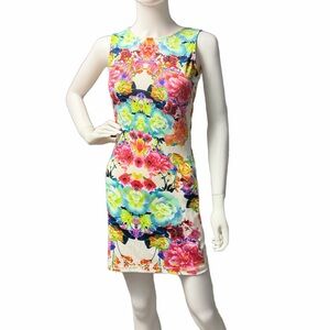 H&M Vibrant Floral Sleeveless Mini Dress